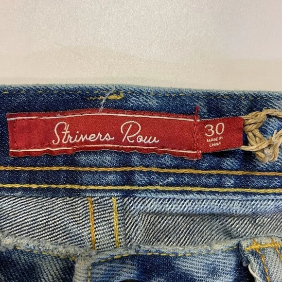 Strivers Row Men's Grey Birch Distressed Fit Raw Bleached Jeans Size 30x31 NWT - Picture 9 of 14